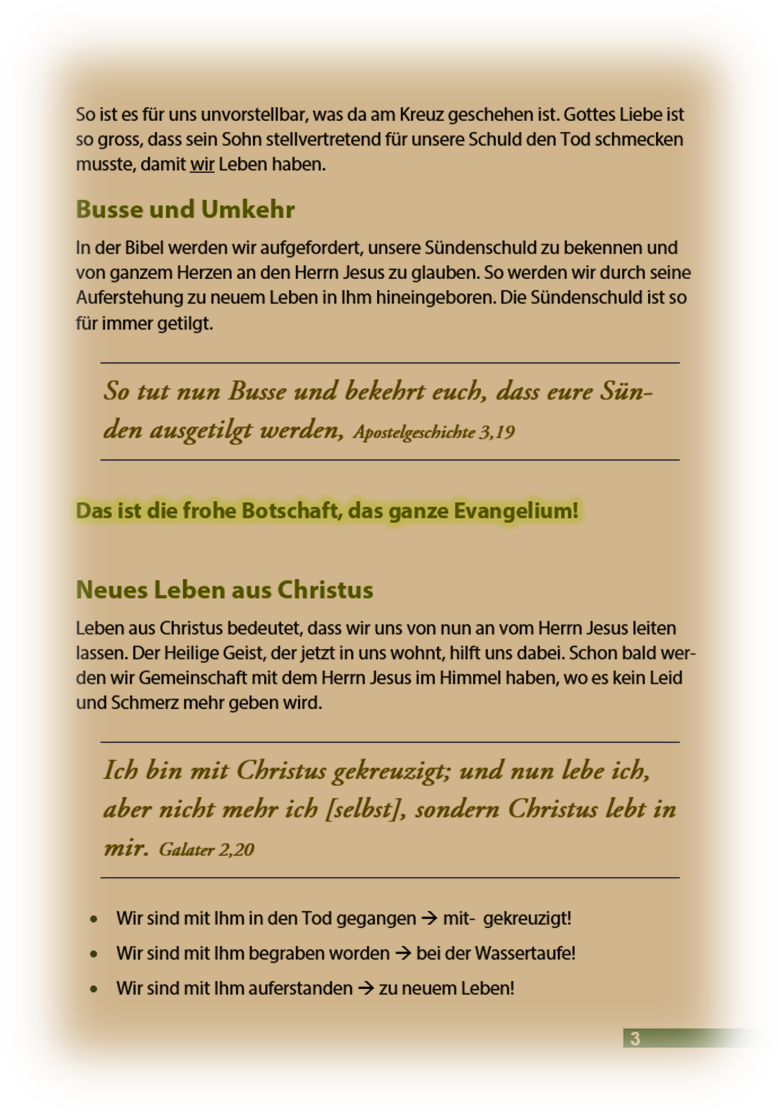 Der Weg zu Christus
